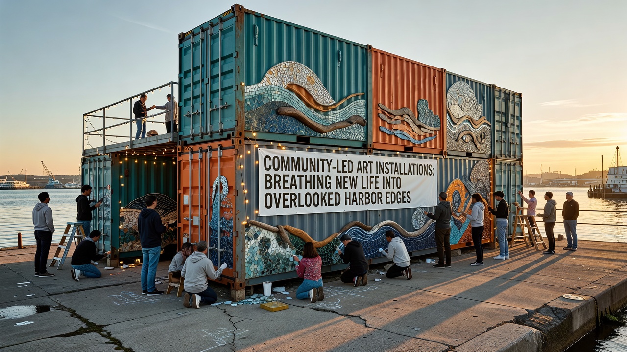 Community-Led Art Installations Breathing New Life into Overlooked Harbor Edges